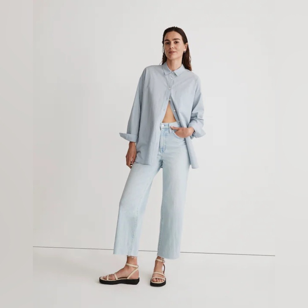 Madewell The Perfect Vintage Wide Leg-Crop Jeans